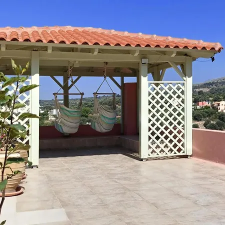 Villa Sunset With Stunning Sea View, Kids Area And Hammocks On Roof Terrace
